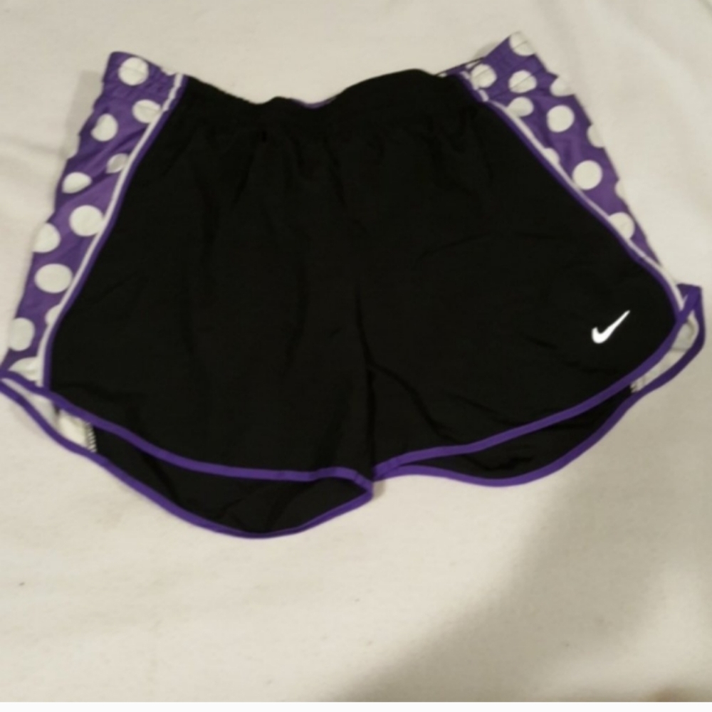 NWOT NIKE Womens Dri Fit Polka Dot Running Shorts Sz S